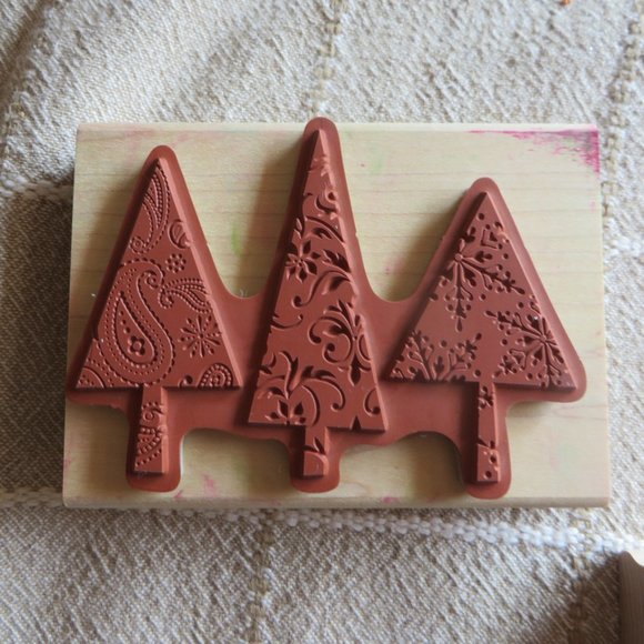 Stampin' Up Printed Patterns Wood Mount Stamp Set - Picture 3 of 4